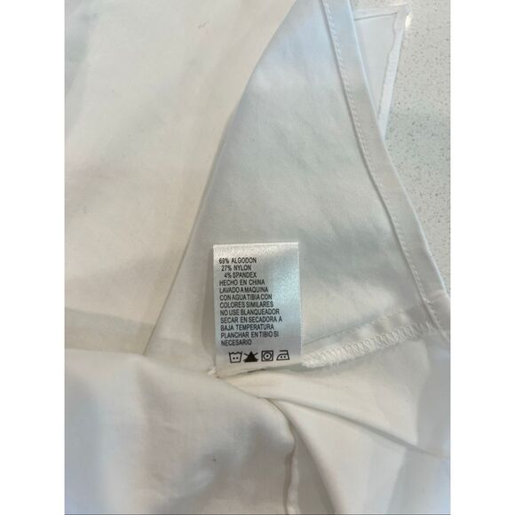 Antonio Melani Women's Tie Front Long Sleeve Button-up Shirt White Small - Picture 5 of 5